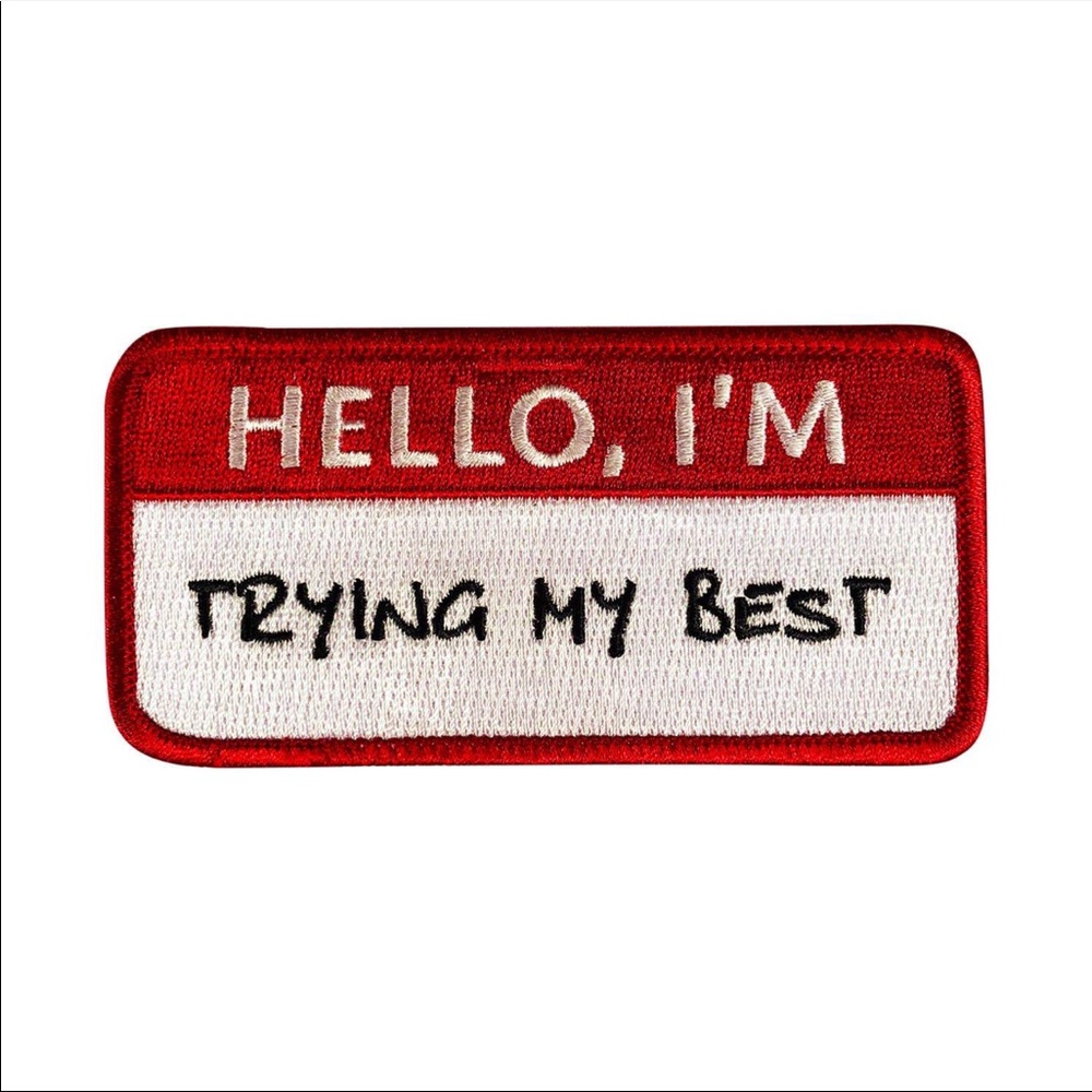 🧧SALE 3/$15 I'm Trying My Best Patch by Patches and Pins